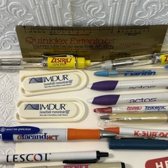 Pharmaceutical Drug Rep Collectible Pens/Misc Lot 16 Pens, Paper Clips, Note Pad