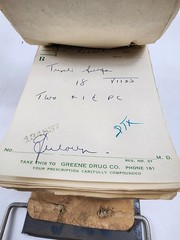 Prescription Atlas Rx Pad Paper Apothecary Druggist Pharmacy Medicine 1949