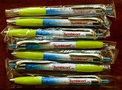 SYMBICORT Drug Rep Pharma PEN NOS Stored Unused White Yellow Clip Lot 7 Advert