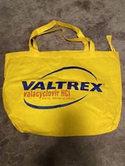 Pharmaceutical Promo Tote Bag GlaxoSmithKline GSK Valtrex VG