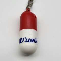 Vintage Medical Advertising keychain Shiono Qualicaps