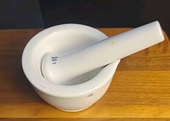 Vintage COORS Mortar & Pestle, Ceramic, excellent