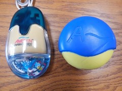 Drug Rep Ambien Aqua Computer Mouse & Ambien Stress Ball Vintage & Rare