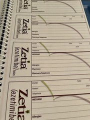 MERCK ZETIA Medi-Message Book DRUG REP LOGO Pharmaceutical Advertising NEW