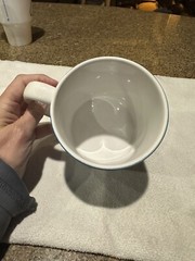 Coffee Mug White Blue Micardis®️
