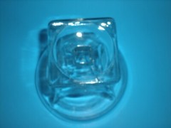 Antique Apothecary Jar Footed glass Candy Container Dish vtg