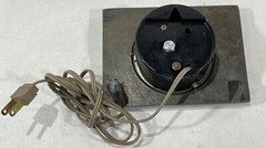 Vintage APOTHECARY RX Alchemy Symbols Metal Electric CLOCK WORKS! Rare GERMANY