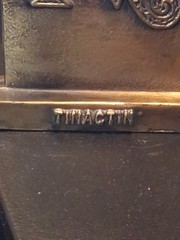 Pharmacy Brass 5 Inch Paperweight „SECUNDUM ARTEM“ Tinactin Advertising 1976
