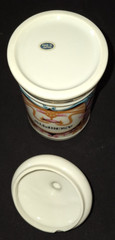VTG RX APOTHECARY JAR MD ASCRIPTIN 5.5″ GOLD TRIM PHARMACY DRUG STORE – Plz Read