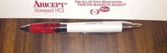 Aricept Heavy Metal Drug Rep Pen And 30 Day Pill Planner New In Plastic