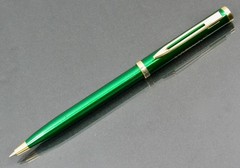 Metallic Green Norvasc PEN Pfizer Clip Drug Rep Pharmaceutical Promo Advertising