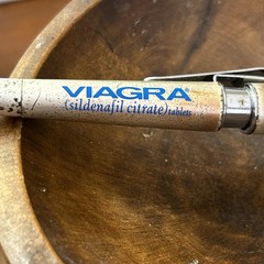 Vintage Viagra Promotional Pen Blue Band Large Early Rare