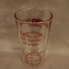 Phospho-Soda Fleet Glass Measuring Cup Pharmaceutical Collectible