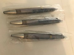 3 New Original Wrapping CLARINEX Pens Grayish Lavender Color with Logo