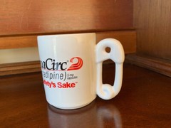 Drug Rep DynaCirc „For Safety’s Sake“ coffee mug, New never used