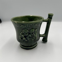 Vtg Schering Advertising Coricidin Cosmas & Damian Mug