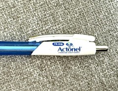 Actonel Drug Rep Pharmaceutical Pen Rare 2008 Collectible White Blue Works