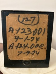 Vintage Green Metal Pharmacy RX File Storage Box Medical 1974 Phillips