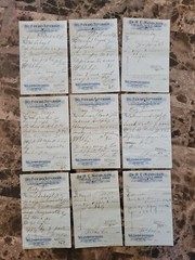 File box & 101 antique prescriptions (1913) – Codeine, Anodyne, Poisons