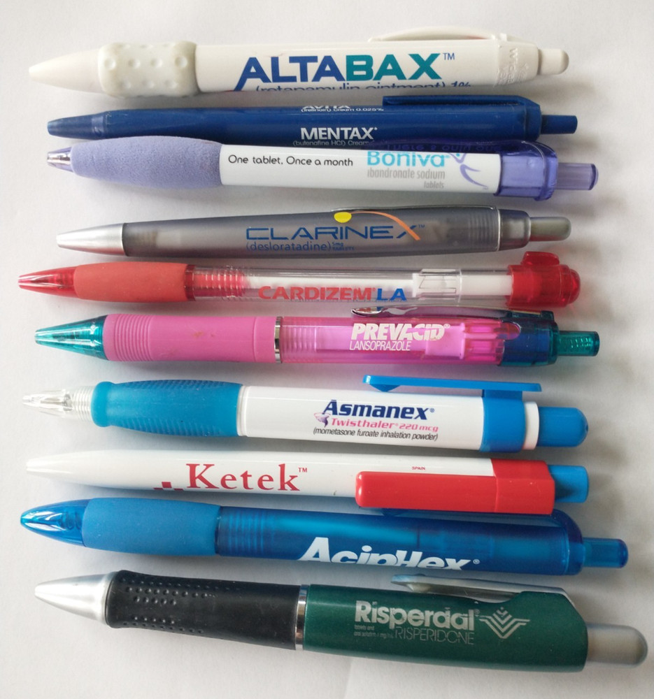 Lot of 10 Pharmacy Drug Representative Pens – Untested- Lot 4