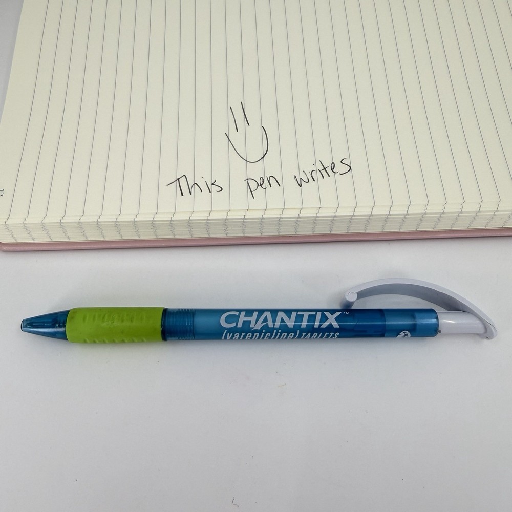 CHANTIX PEN Pharmaceutical Promotional Drug Rep Advertising Pfizer Plastic Works