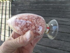 HIMALAYAN SALT Show Bottle DISPLAY Dome LABORATORY APOTHECARY SCIENCE Chemical !