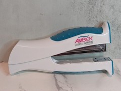 AMBIEN Stapler Turquoise Teal Blue Drug Rep Pharma Promotional Pharmaceutical