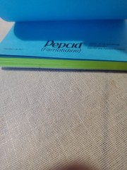 VTG Pepcid E-See Tac Note Pad Multi Color Rainbow Edge Drug Rep Swag Merck Block