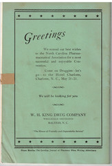 VTG 1940 DRUGGIST CONVENTION SOUVENIR BOOK! CHARLOTTE, NC! ADS/HOTELS/PICTURES!
