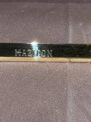Vintage Roche Pharmaceutical Recognition Pen HIVID MAZICON Roche 1992 Gold Metal