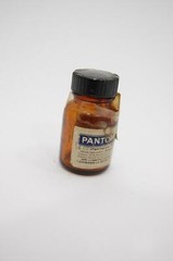 VTG EMPTY Hoffman-La Roche Pantopon Pantopium 1/4oz Glass Bottle Medical Poison