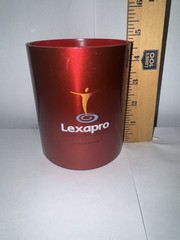 Lexapro Bipolar Mental Pharmaceutical Advertising Pen Pencil Cup Desk Top 4.75”