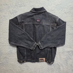 Vintage 90s Y2k Phat Farm New York Men’s Large Denim Trucker Jacket Embroidered
