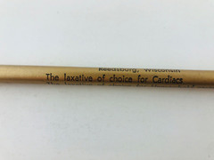 Vintage Zymenol Laxative Medication Pharmaceuticals Drug Advertising Pencil
