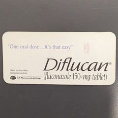 Drug Rep Pharmaceutical Promo DIFLUCAN Refrigerator Magnet 1 7/8″ X 4″