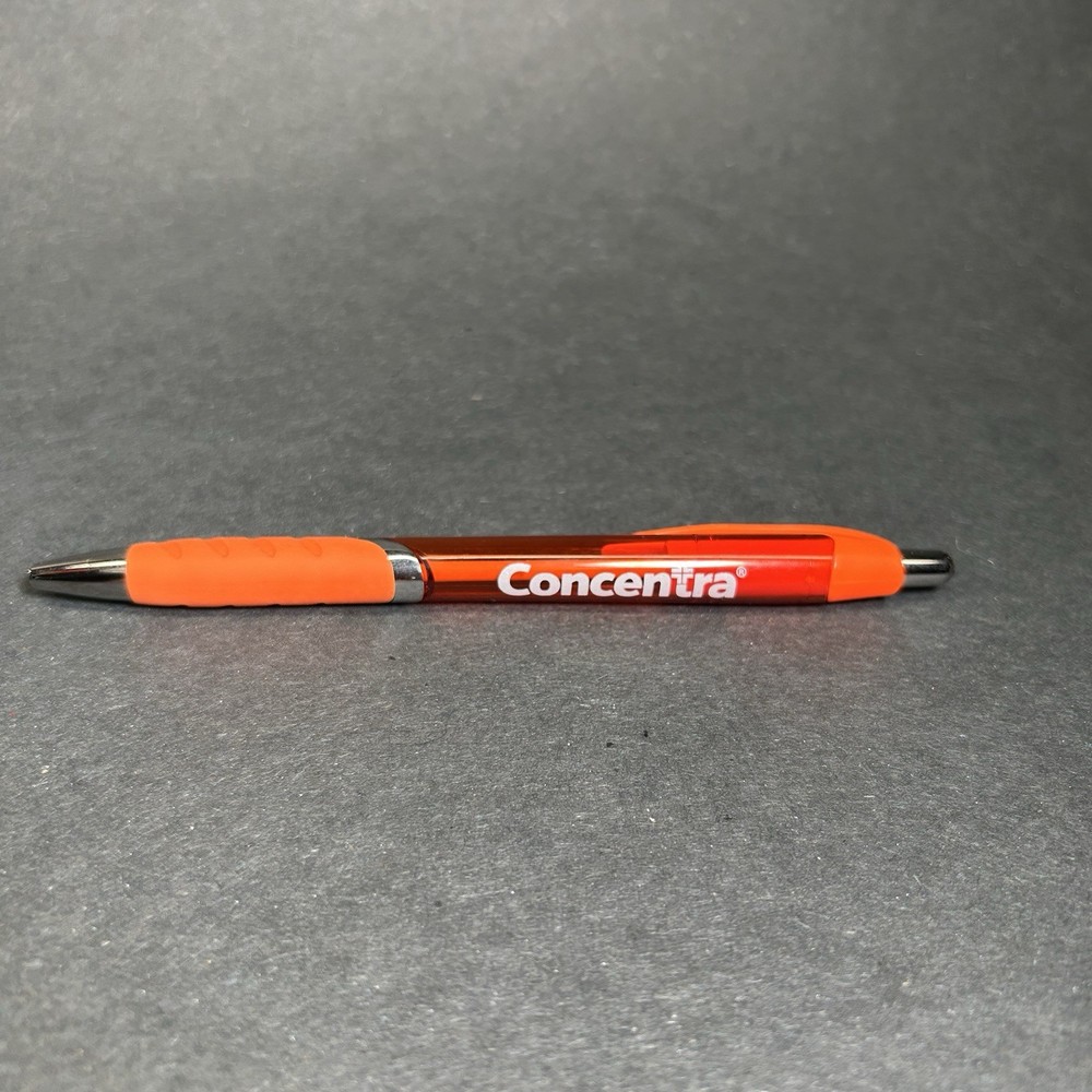 Concerta Ball Point Pen Orange Pen With Black Ink Pharmaceutical Collectibles