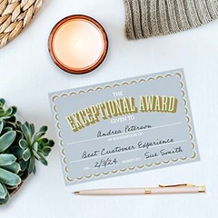 Achievement Certificate Fill in Sticky Note Pads / 6″ x 4″ Motivational