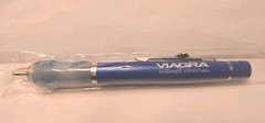 VIAGRA Metal Pen Light Feature Pharmaceutical Drug Rep Promo Vintage RARE