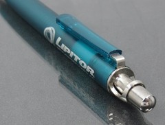 Translucent Blue Lipitor PEN Drug Rep Pharmaceutical Promo Medical Advertising