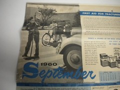 Vintage 1960 McKesson’s Medicine Calendar Michels Pharmacy Clearwater FL 60s VTG