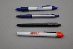Lot of 4 Advertising Pens Pilot FriXion Acroball Actonel Zocor Drug Rep Promo Pe