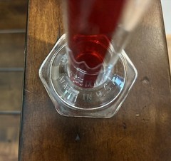 Vtg 50 ML 20c Red Glass Scale Measurement Pyrex Chemistry Pharmacy