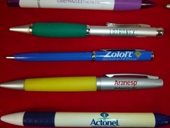 Lot of 15 Ink Pen Drug Pharmaceutical Rep Advertising Heavy Metal Plastic Twist