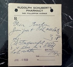 Set of 20 Vintage Medical Prescriptions – 1929 Handwritten Pharmacy