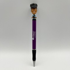 Ultracet Pharmaceutical/Drug Rep Purple Twist Pens Policeman Bobblehead LOT OF 3