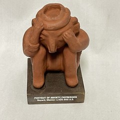 Pharmaceutical Promotional Etrafon 2-10 Portrait of Anxiety Depression Figure
