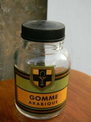 Bottle Pharmacy Glass Gum Arabic