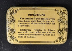 Old Advertising Medicine Tin Penslar Laxative Cold Breaker Detroit Michigan