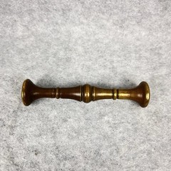 Vintage Small 2″ Tall Brass Mortar with Handles & 3″ Pestle
