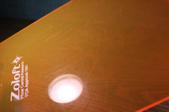 ZOLOFT Pfizer Pharmaceutical Clipboard 1991 FDA Approval Glow Orange Research